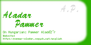 aladar pammer business card